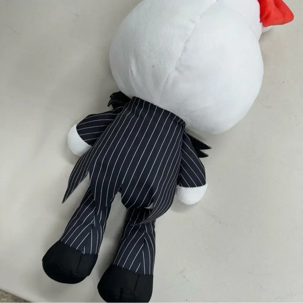 Disney Nightmare Before Christmas Jack Skeleton Santa Hat Plush Stuffed Toy